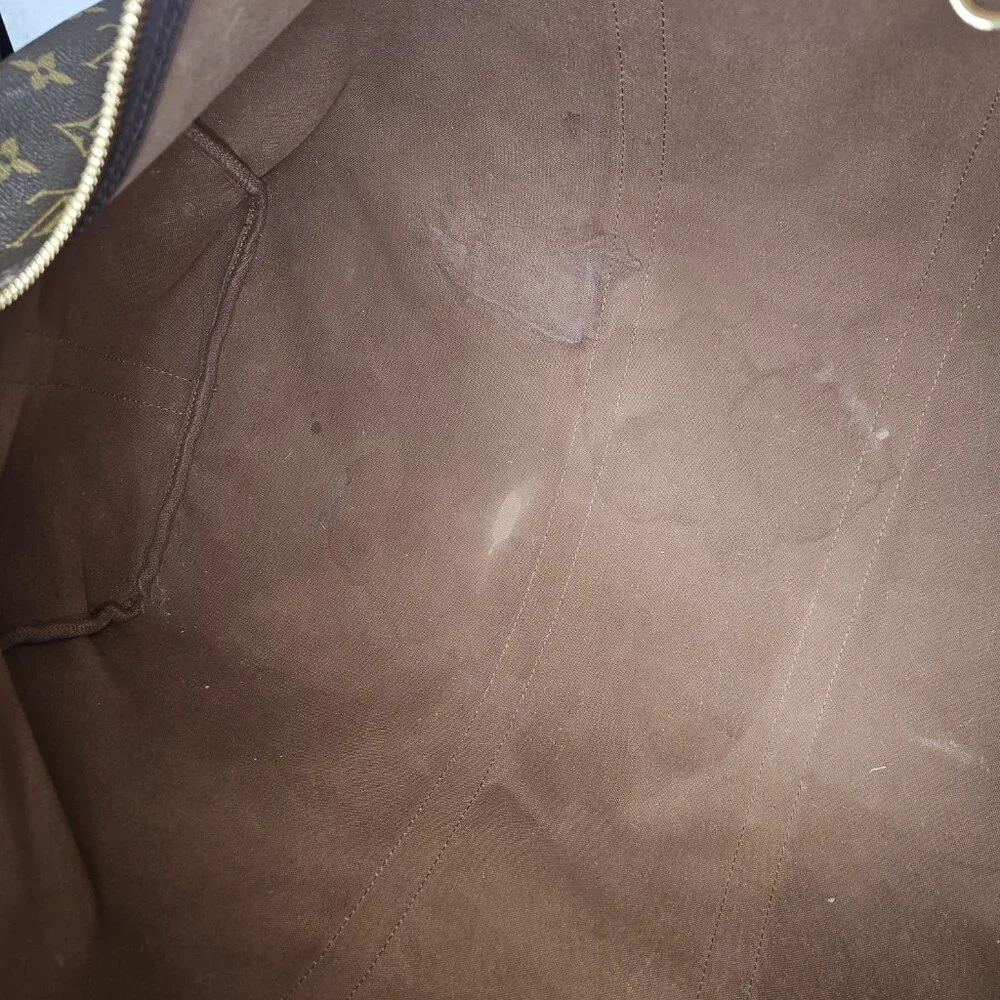 Louis Vuitton Monogram Duffle Bag Keepall 50 Bandoliere Crossbody Tote Bag Purse
